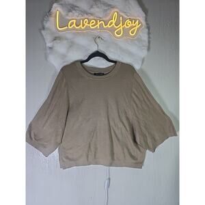 Banana Republic 100% Organic Cotton Knit Sweater Womens XL Oversized Office